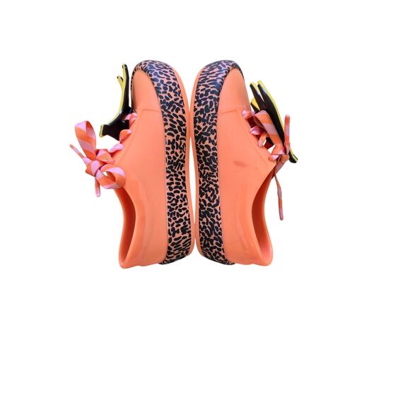 Mini Melissa Fabula Street Sneakers Jelly Shoe Salmon Pink Banana Size 7 Toddler - Picture 4 of 8